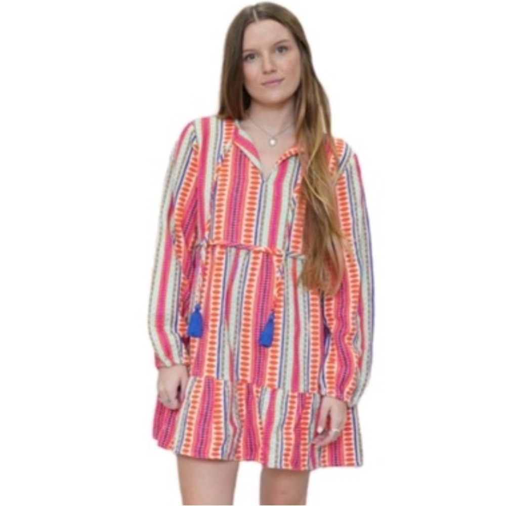 SLV Sur La Vague Boho Embroidered Dress